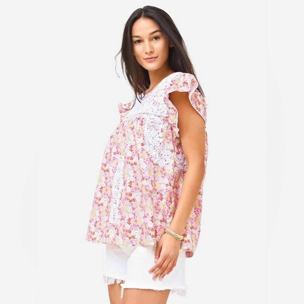 J. MARIE Lela Ruffle Top‎ - Picture 3 of 9